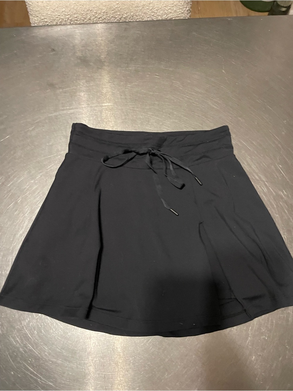 Women's LOGILATES Popflex Black Drawstring Skort Skirt S